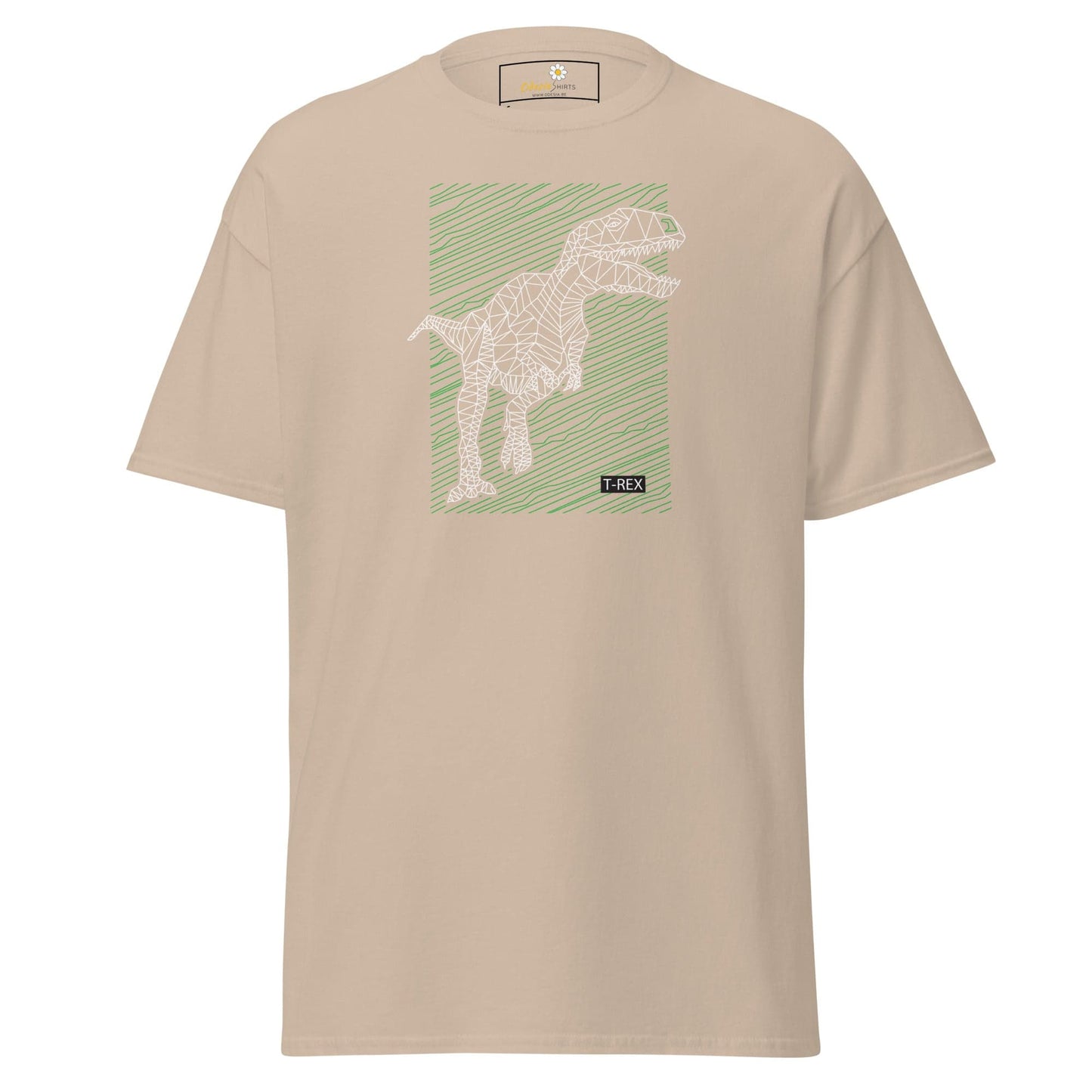 Unisex classic t-shirt - WILD LIFE TREX DINOSAURUS - REGULAR - Sand / S