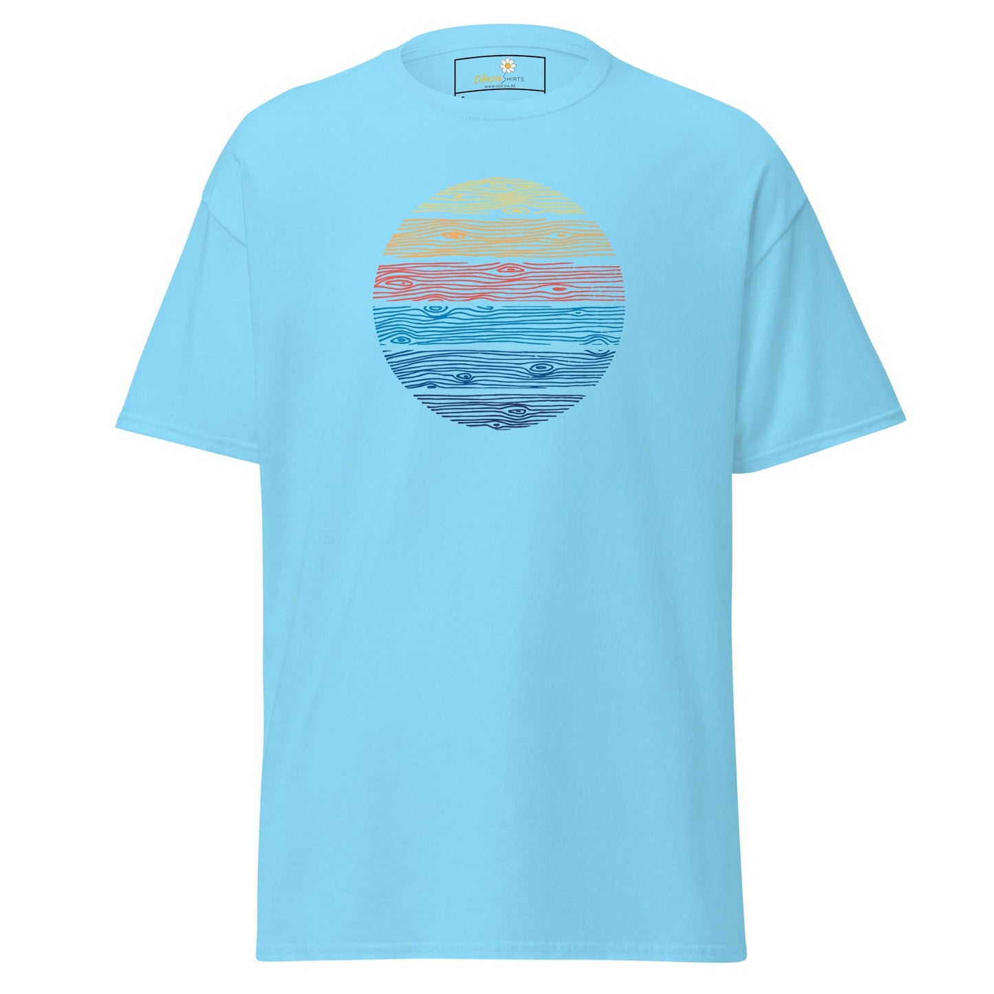 Unisex classic t-shirt - MISC COLOR CIRCLE - REGULAR - Sky / S