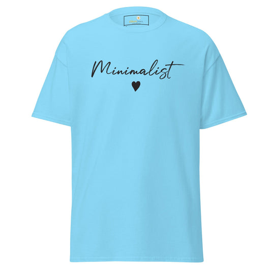 Unisex classic t-shirt - TEXT MINIMALIST - REGULAR - Sky / S