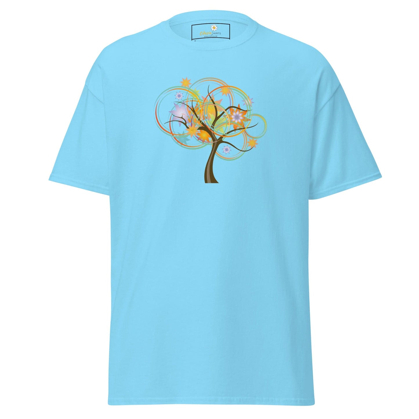 Unisex classic t-shirt - NATURE LIFE TREE - REGULAR - Sky / S
