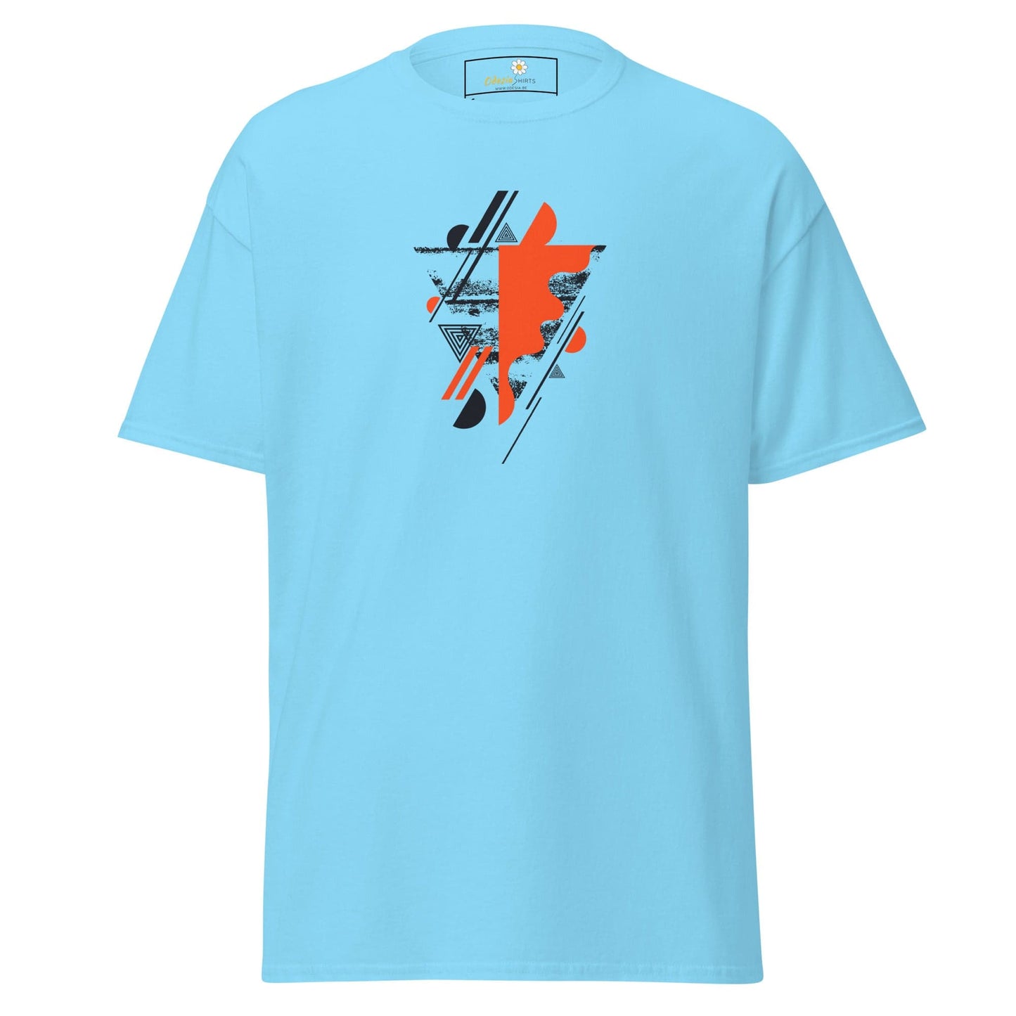 Unisex classic t-shirt - ABSTRACT SHAPES AND COLORS - REGULAR - Sky / S