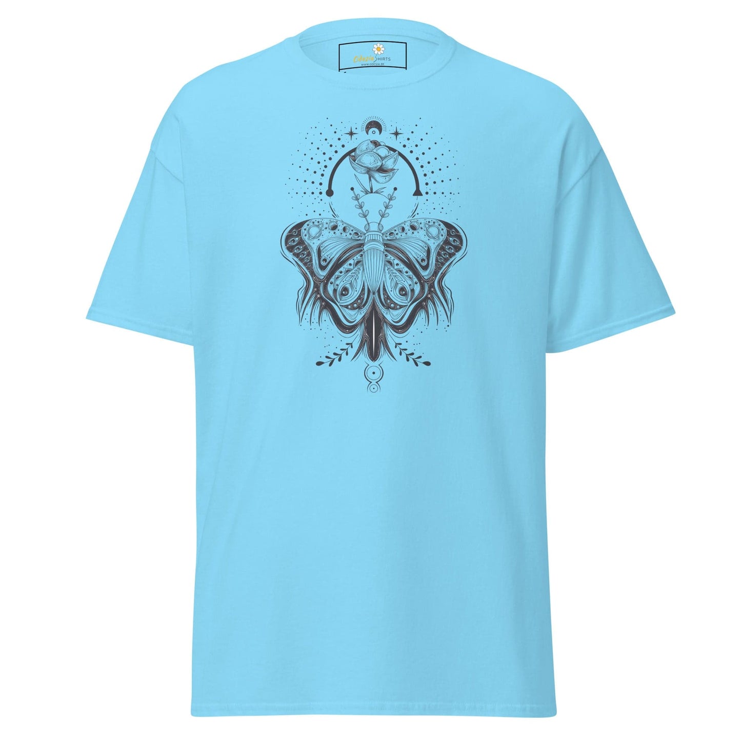 Unisex classic t-shirt - MYSTIC BUTTERFLY - REGULAR - Sky / S
