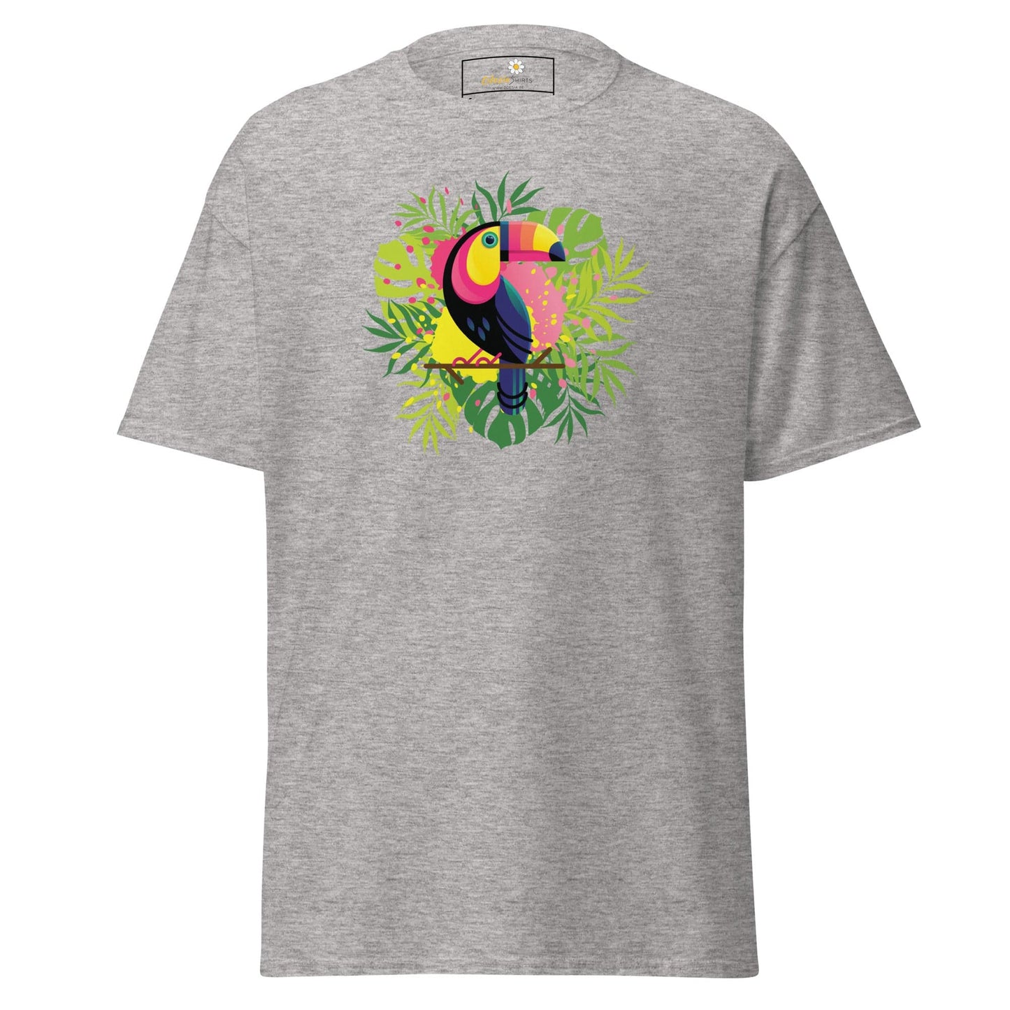 Unisex classic t-shirt - WILDLIFE PARADISE TOUCAN - REGULAR - Sport Grey / S