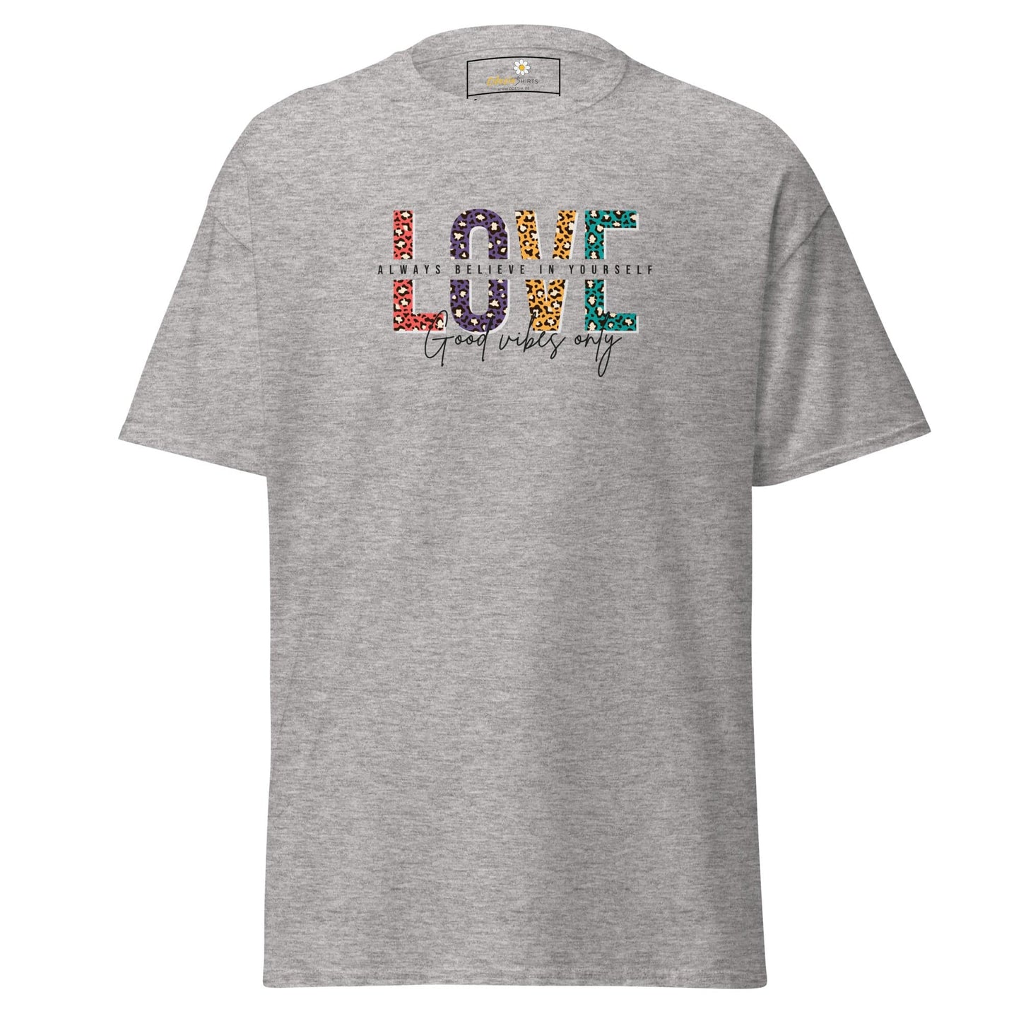 Unisex classic t-shirt - TEXT LOVE YOURSELF - REGULAR - Sport Grey / S