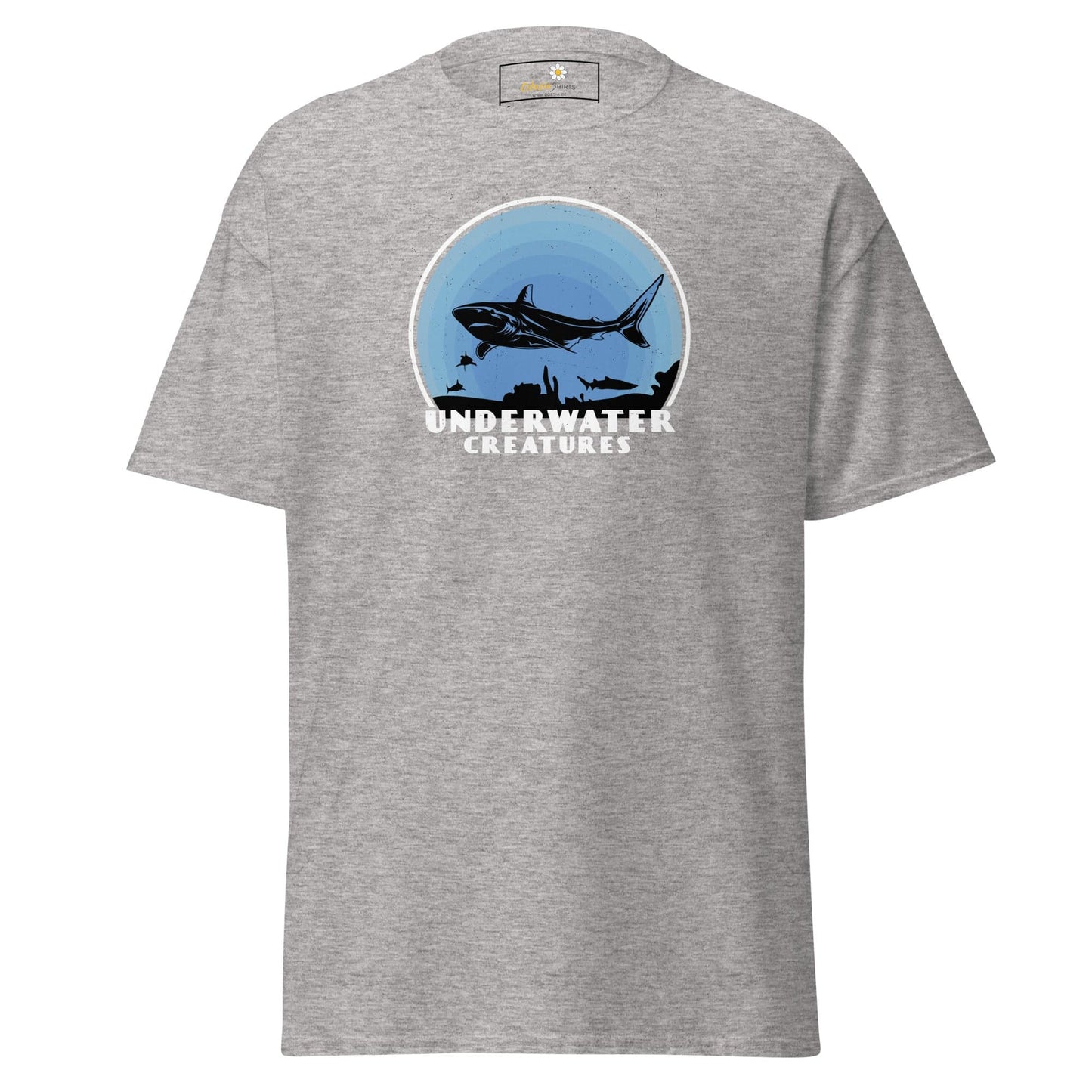 Unisex classic t-shirt - WILD LIFE SHARK UNDERWATER - REGULAR - Sport Grey / S