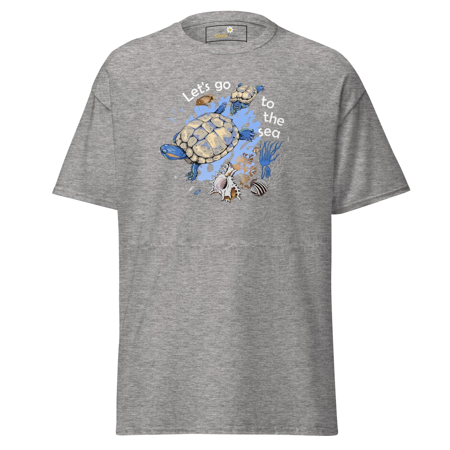 Unisex classic t-shirt - WILD LIFE TORTOISE LET GO SEA - REGULAR - Sport Grey / S