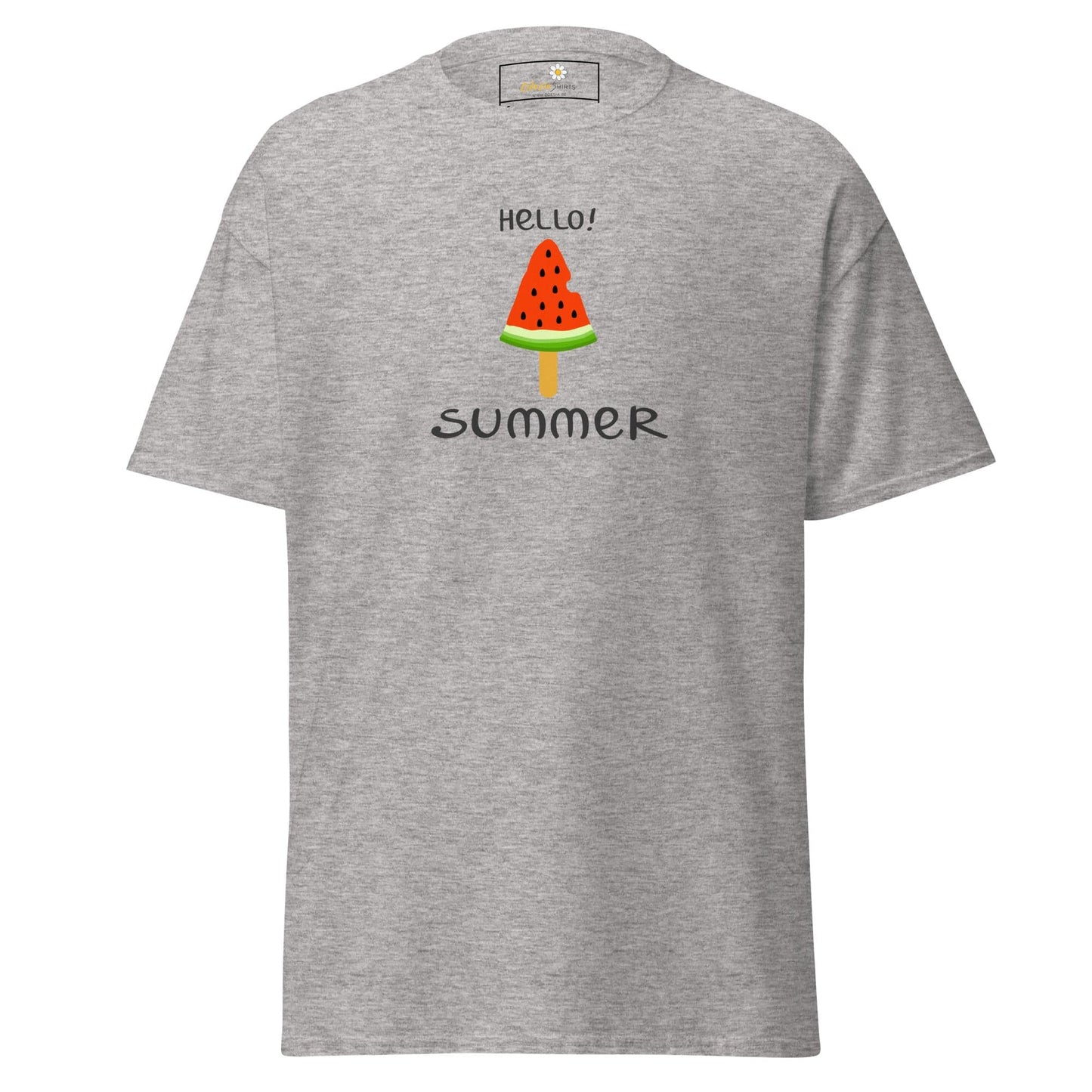 Unisex classic t-shirt - SUMMER HELLO SUMMER ICE - REGULAR - Sport Grey / S