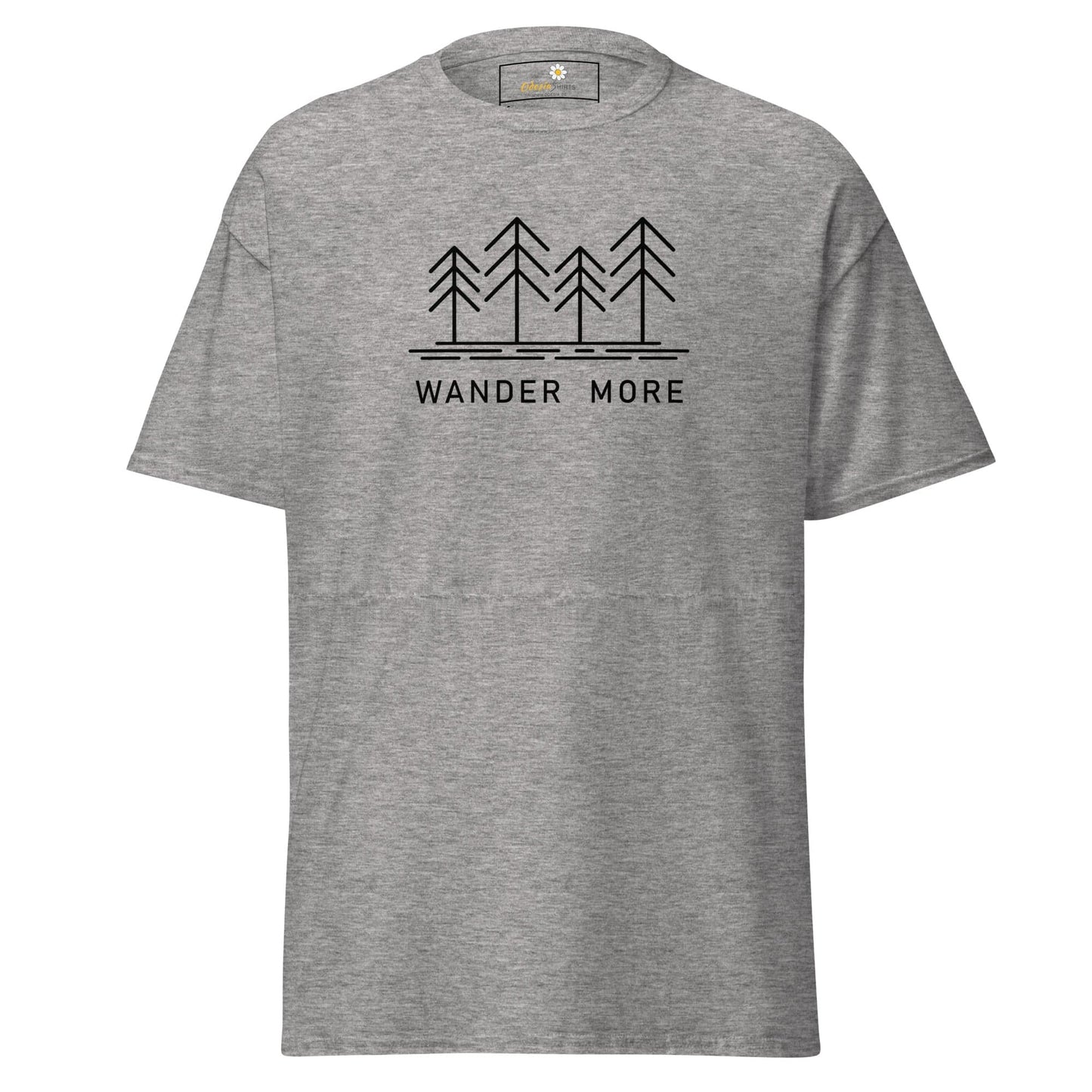 Unisex classic t-shirt - ADVENTURE WANDER MORE - REGULAR - Sport Grey / S