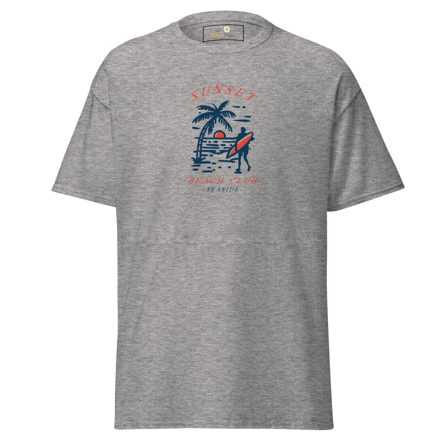 Unisex classic t-shirt - SUMMER SUNSET BEACHT CLUB - REGULAR - Sport Grey / S