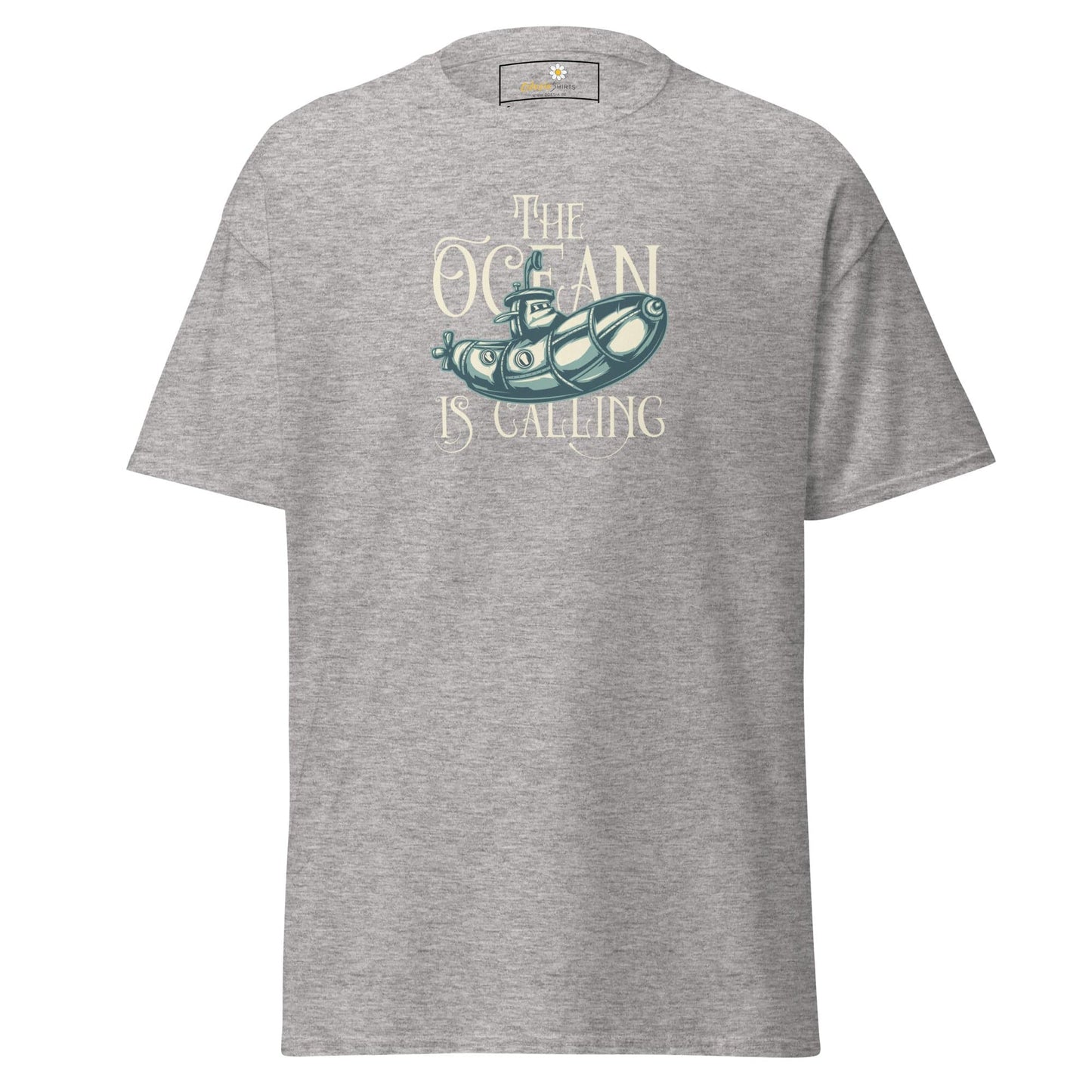 Unisex classic t-shirt - SEALIFE THE OCEAN IS CALLING - REGULAR - Sport Grey / S