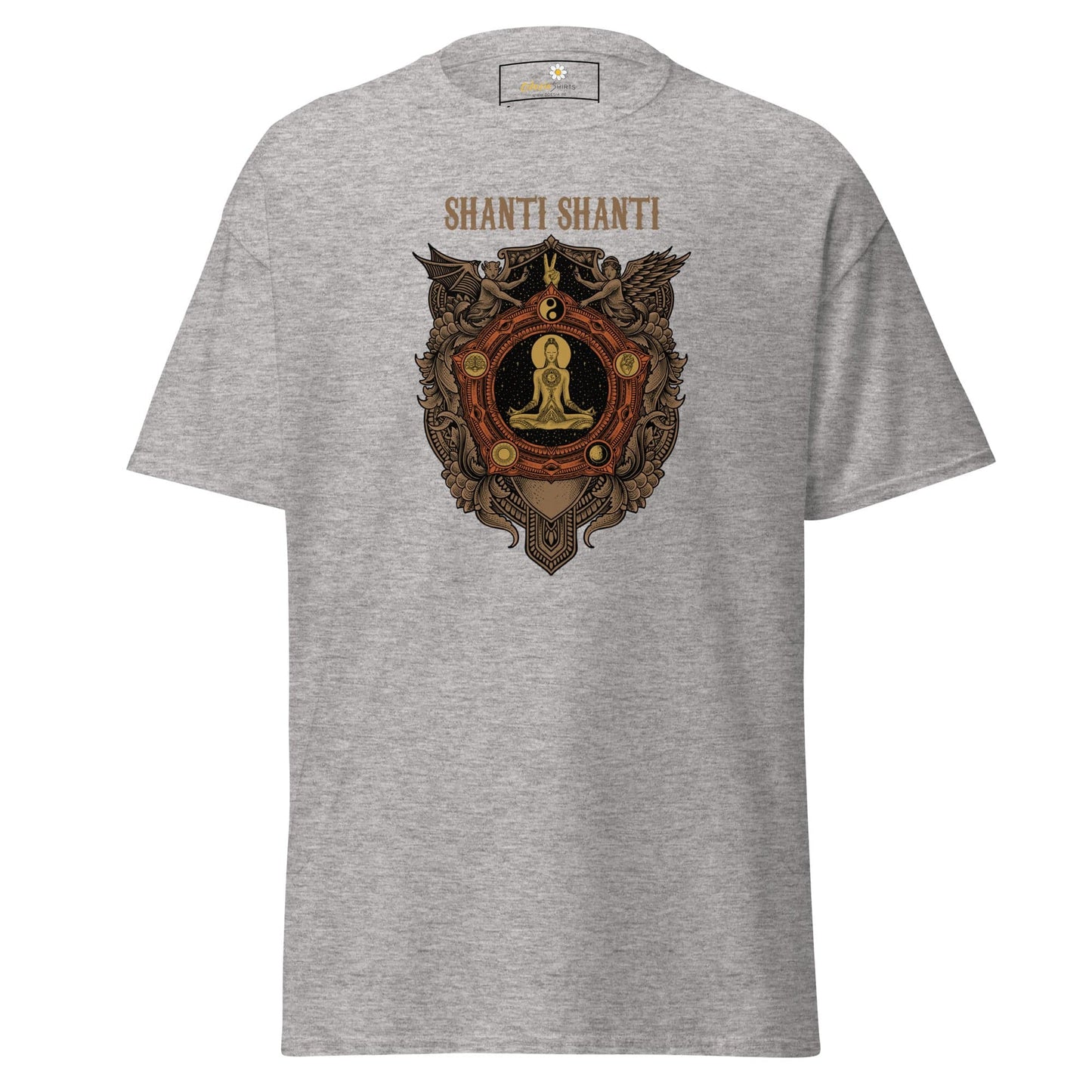 Unisex classic t-shirt - SPIRITUAL SHANTI SHANTI - REGULAR - Sport Grey / S