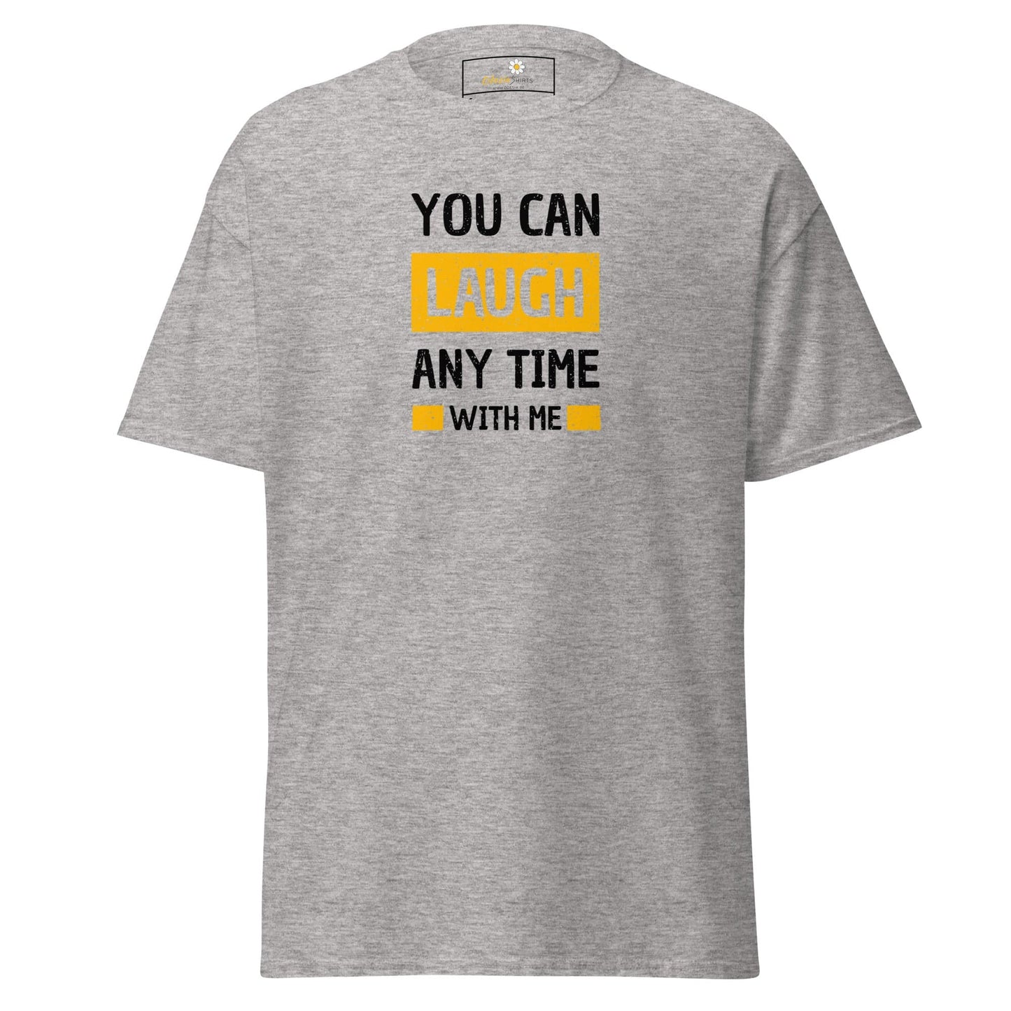 Unisex classic t-shirt - FUN TEXT YOU CAN LAUGH - REGULAR - Sport Grey / S