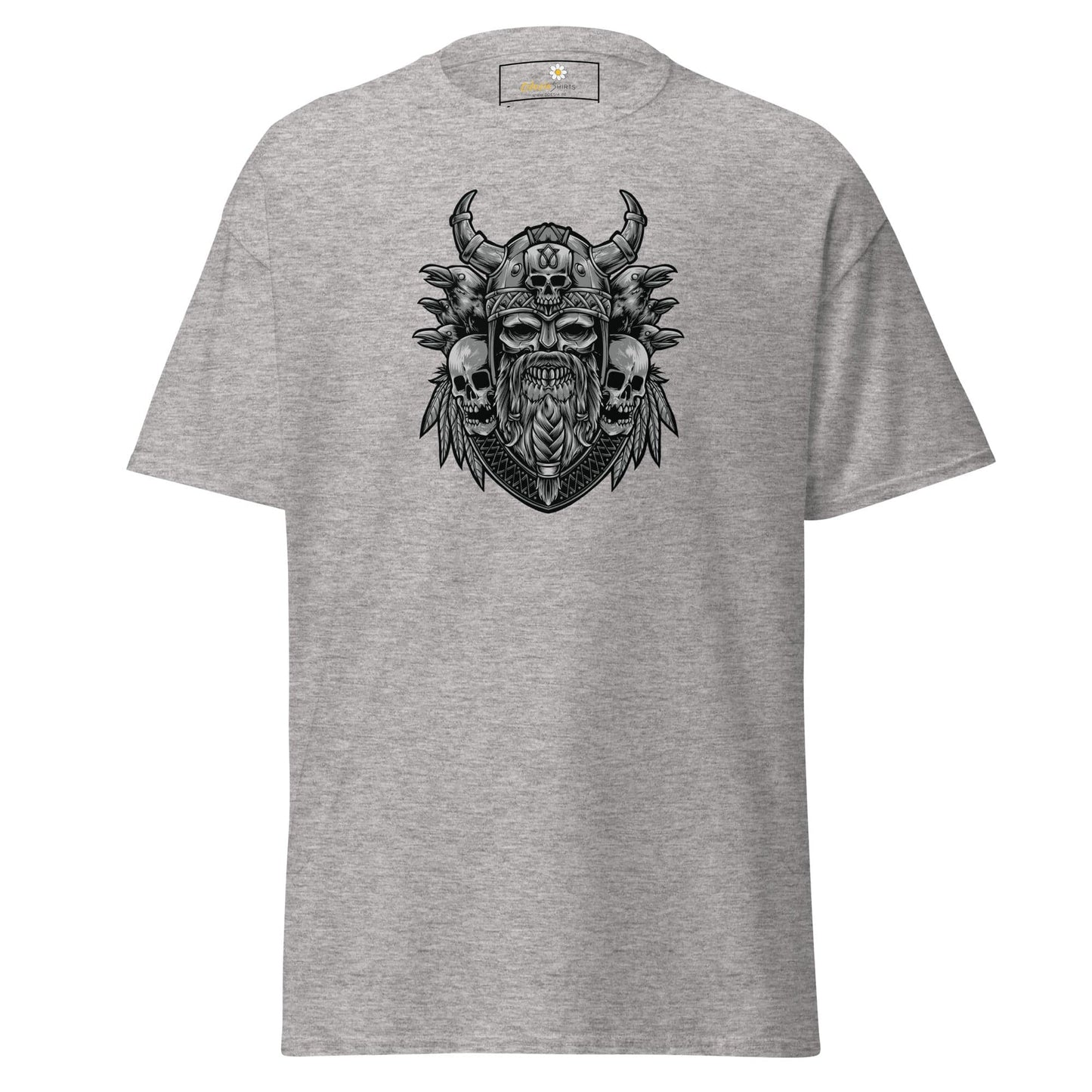 Unisex classic t-shirt - MYSTIC SKULL VIKING - REGULAR - Sport Grey / S