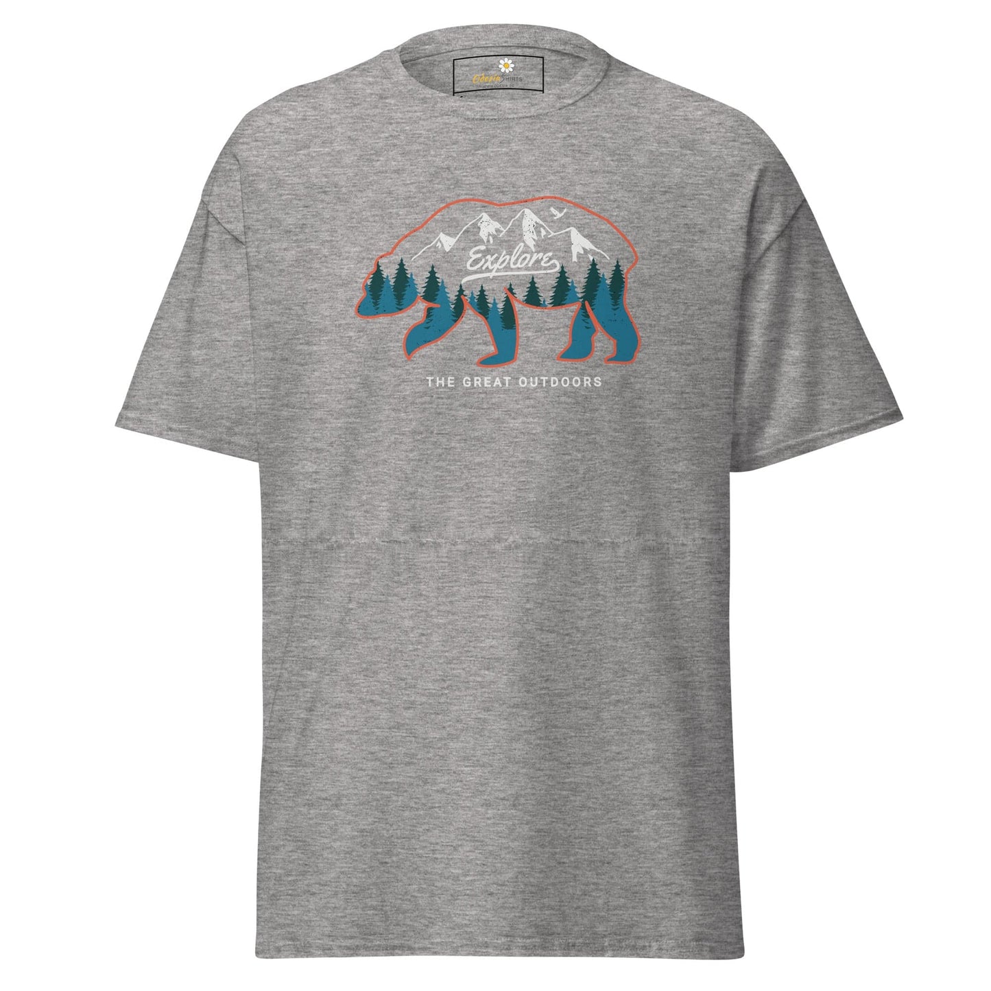 Unisex classic t-shirt ADVENTURE GREAT OUTDOORS - REGULAR - Sport Grey / S