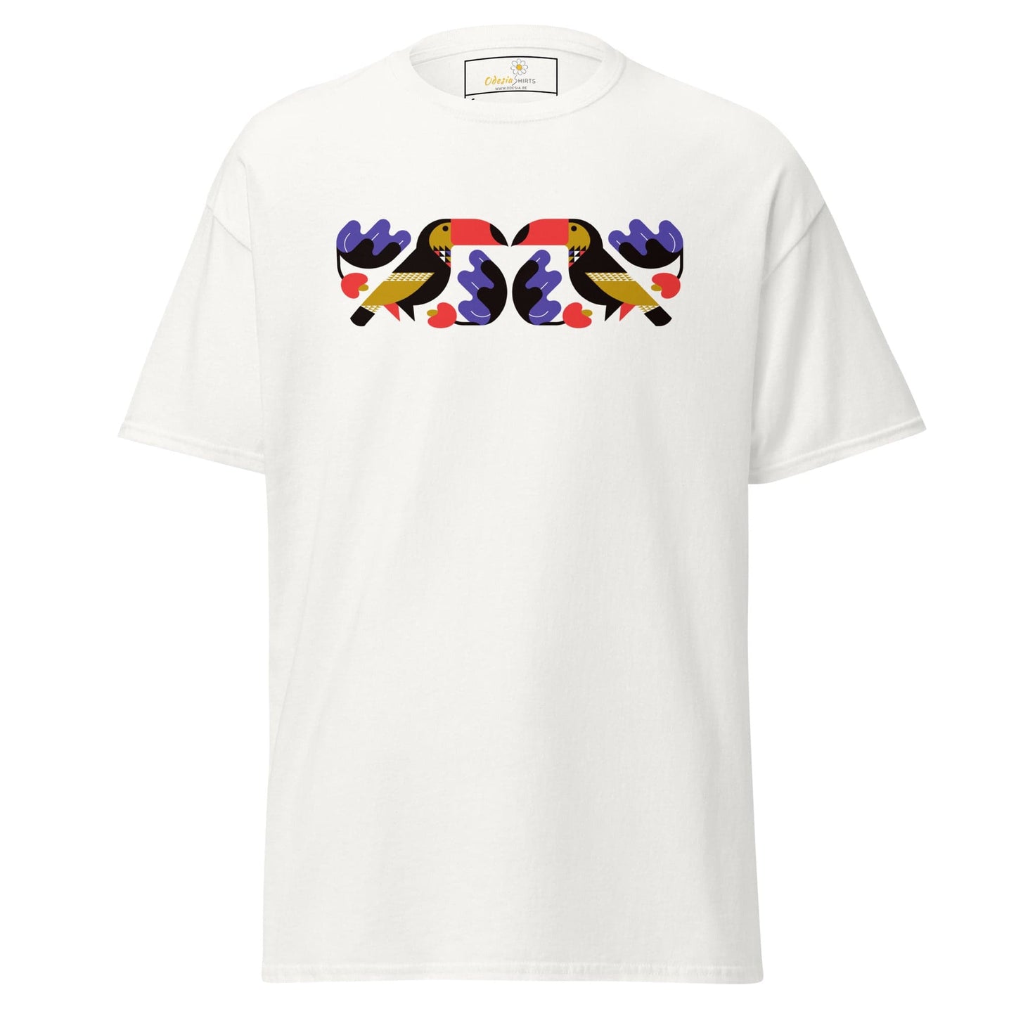 Unisex classic t-shirt - WILD LIFE TOUCAN MIRROR - REGULAR - White / S