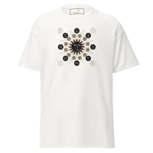 Unisex classic t-shirt - MYSTIC SUN MAGIC - REGULAR - White / S