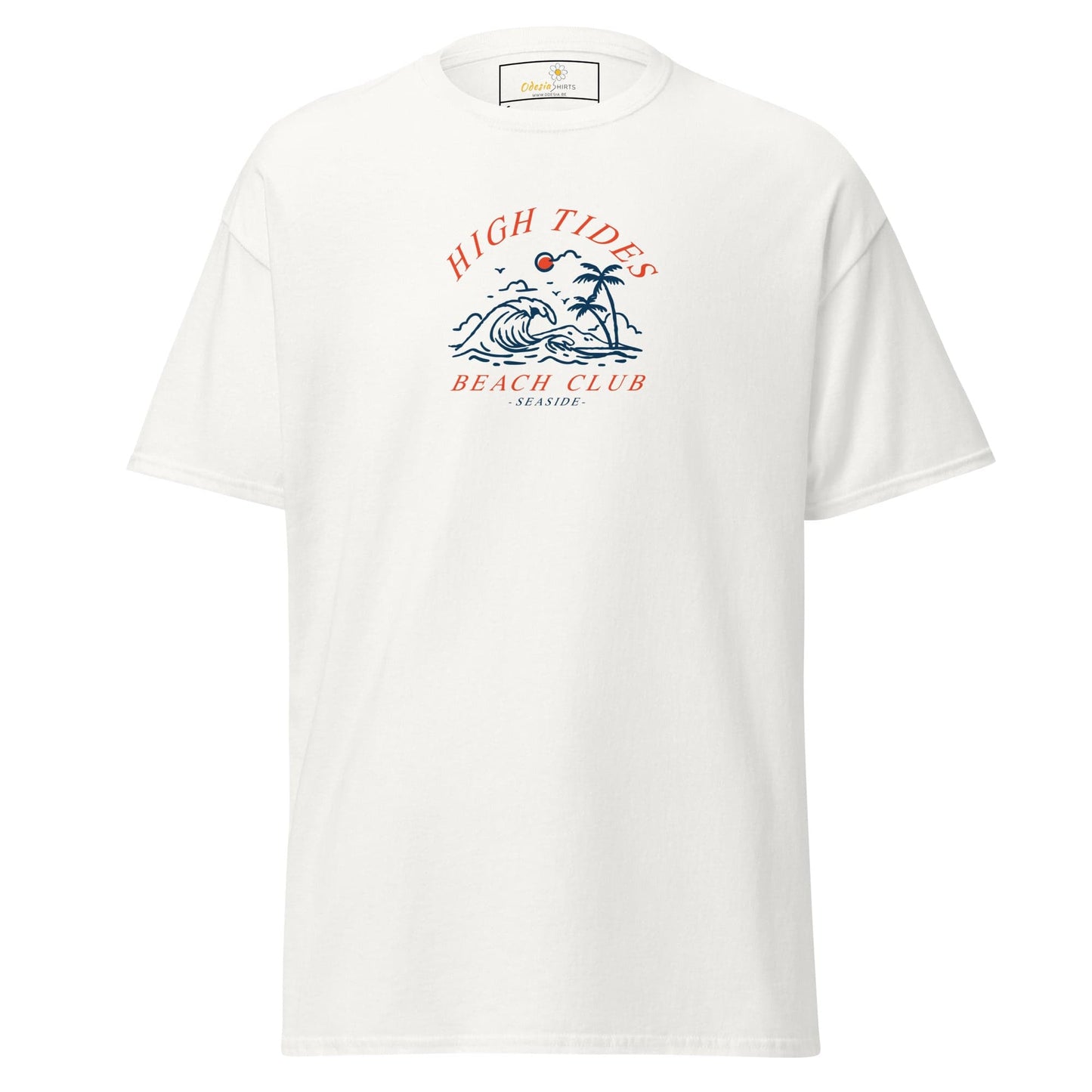 Unisex classic t-shirt - SUMMER HIGH TIDES BEACH CLUB - REGULAR - White / S