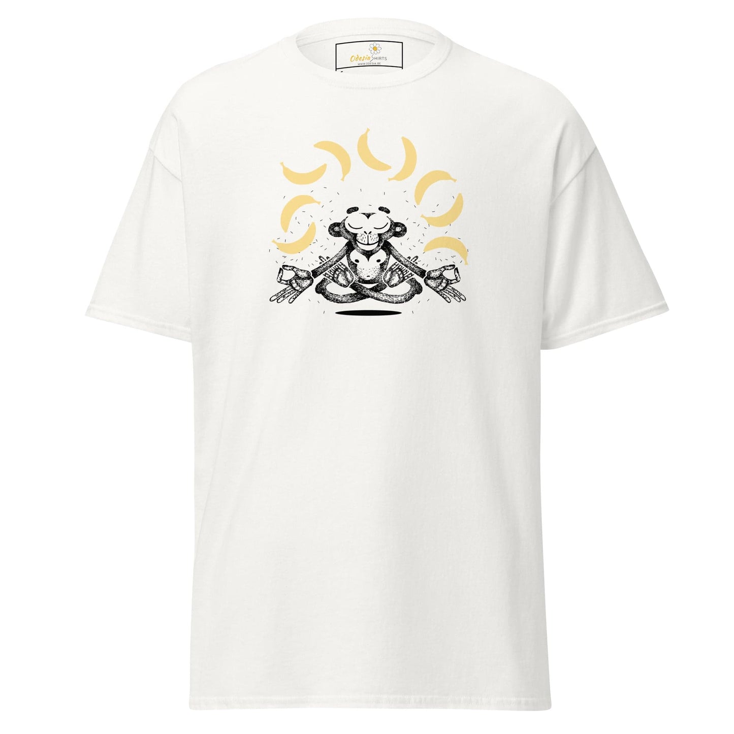 Unisex classic t-shirt - FUN MONKEY BANANA - REGULAR - White / S