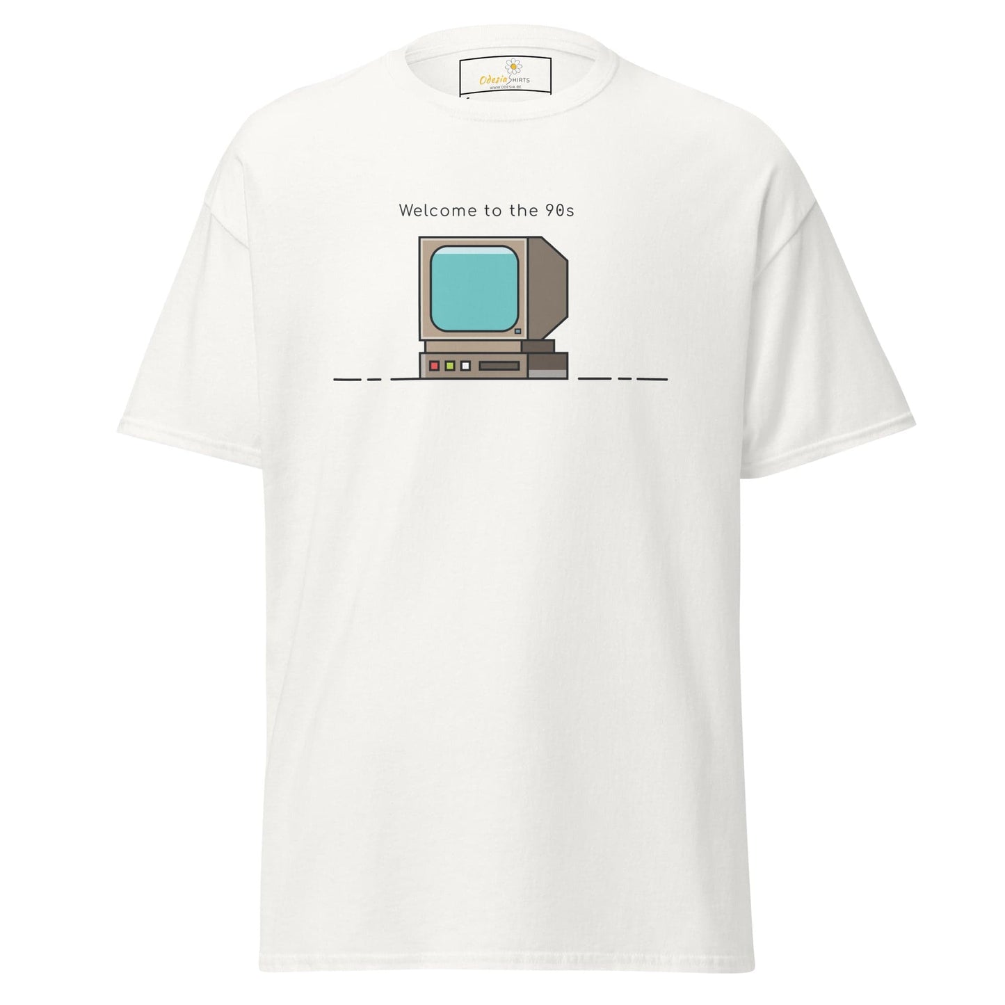 Unisex classic t-shirt - IT WELCOME TO THE 90S - REGULAR - White / S