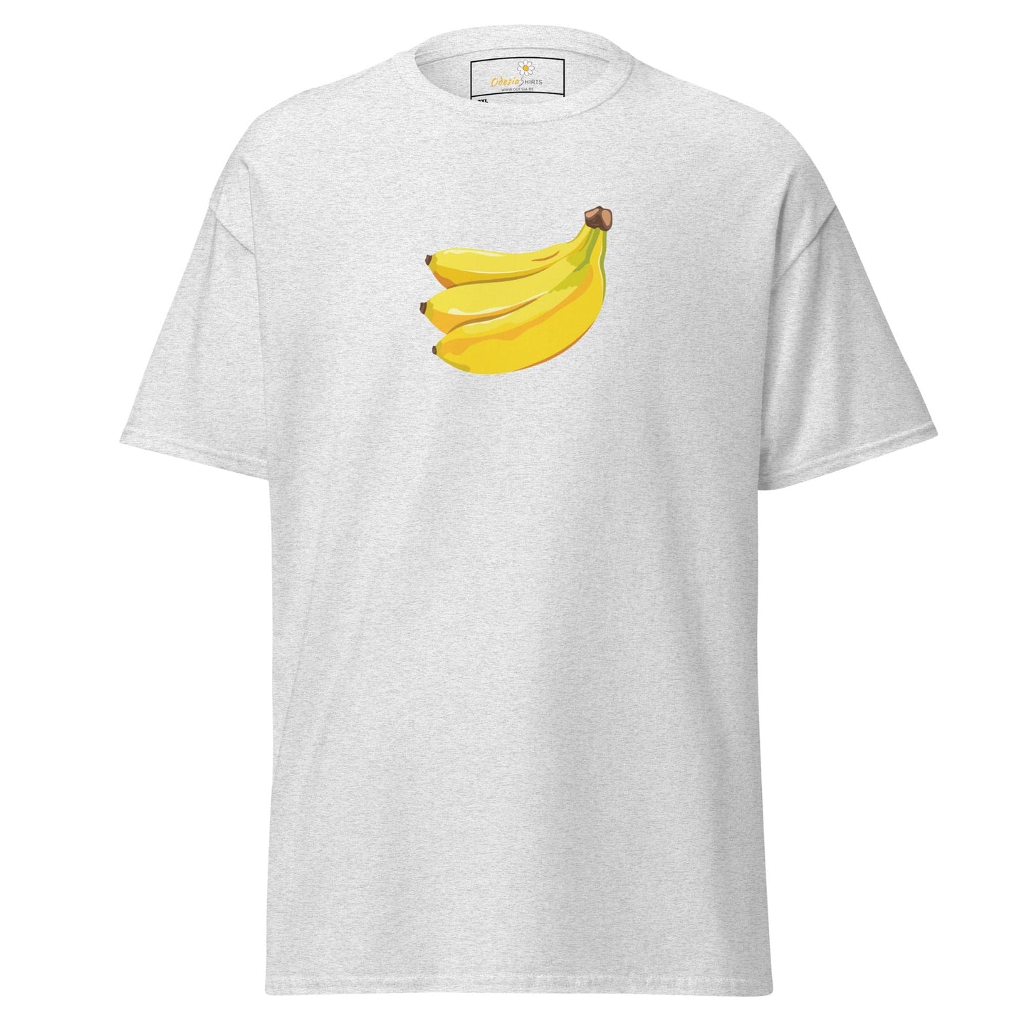 White T-shirt with banana graphic from T-SHIRT DESIGN TEE for Men and Women in 2XL to 5XL