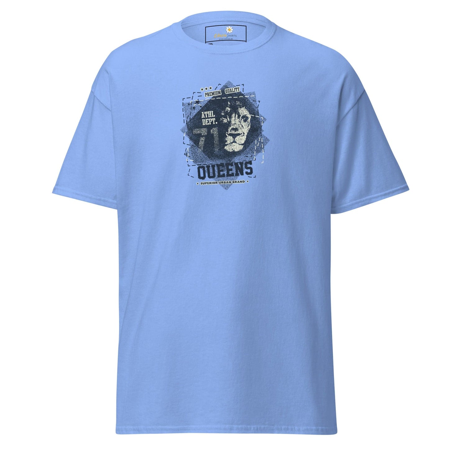 Light blue t-shirt from T-SHIRT DESIGN TEE for MEN and WOMEN in 2XL to 5XL sizes