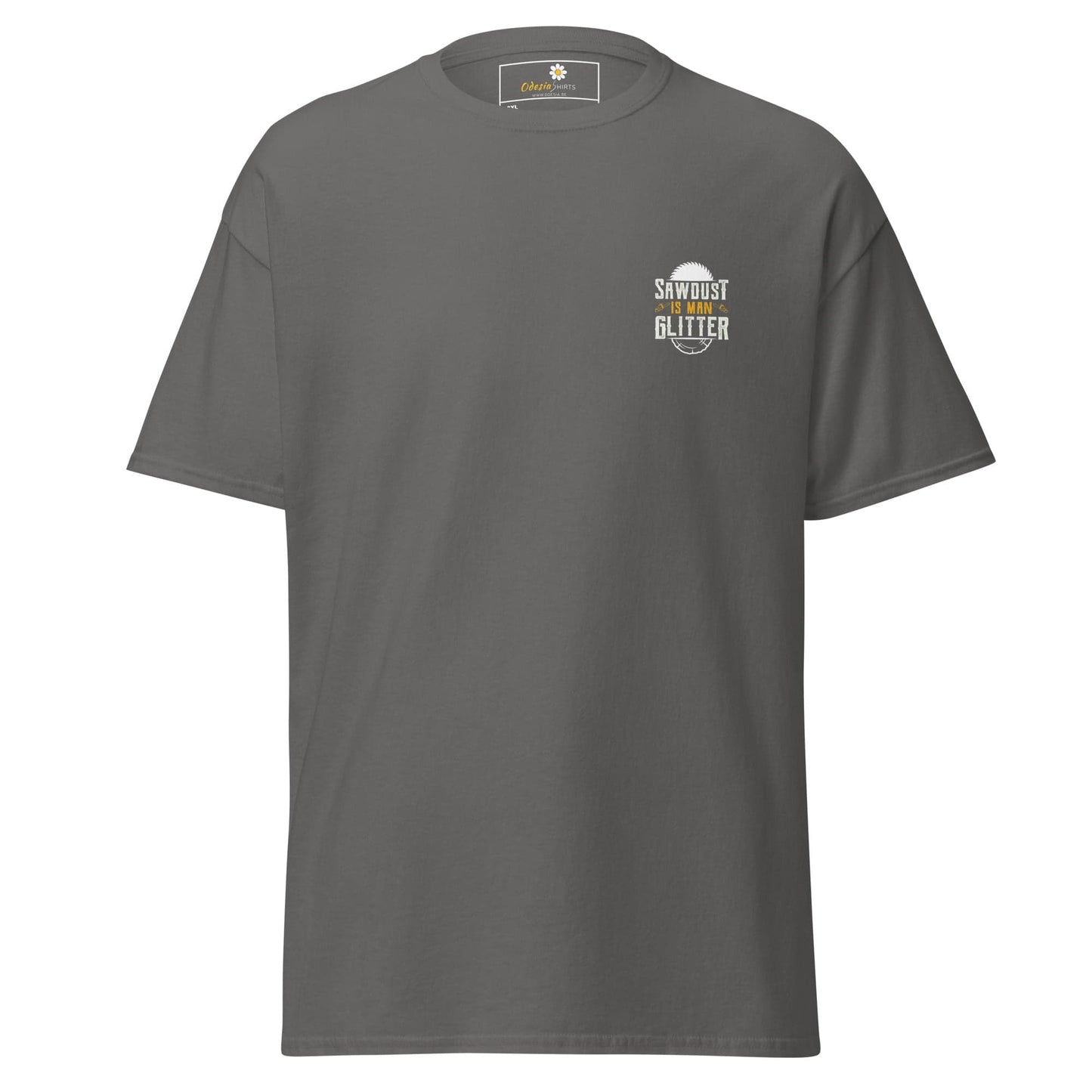 Gray short-sleeve T-shirt from T-SHIRT DESIGN TEE for MEN and WOMEN in 2XL to 5XL sizes
