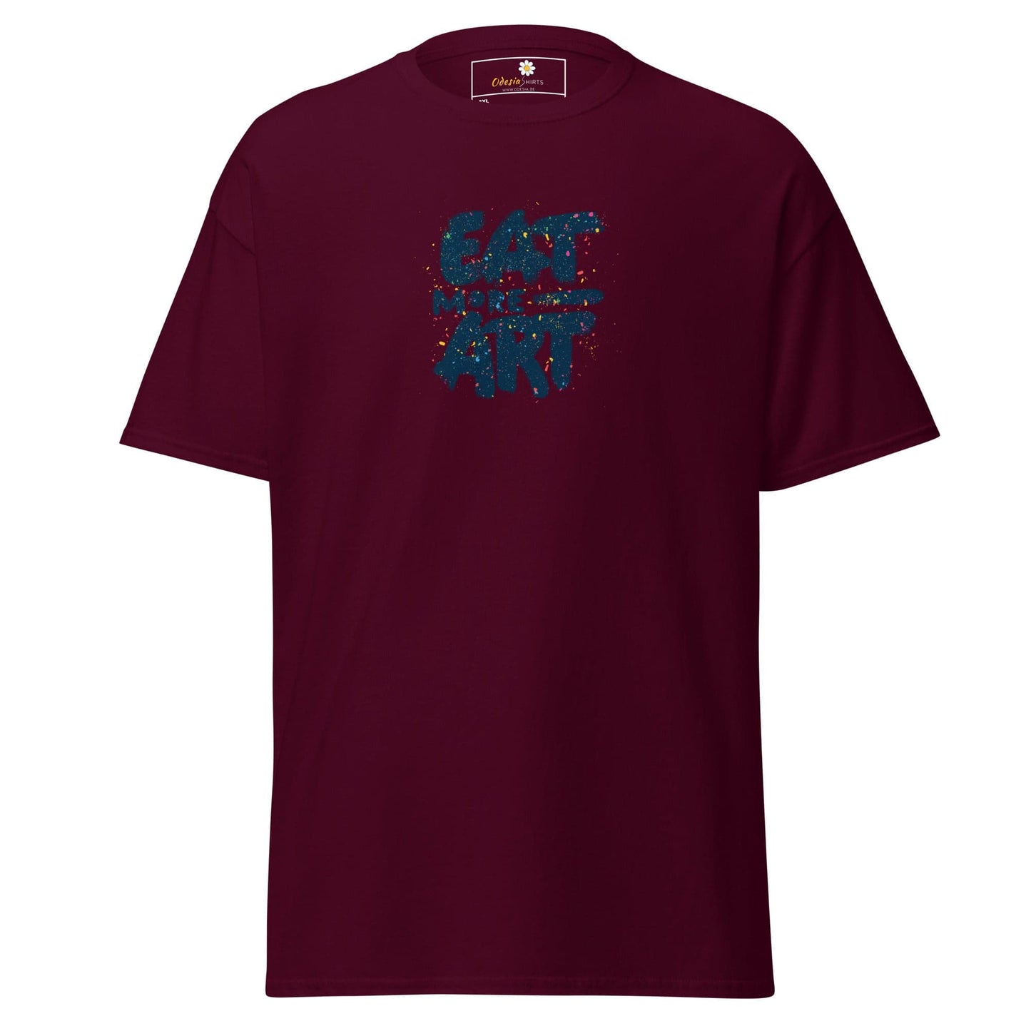 Maroon T-shirt with graphic design for Men and Women in 2XL to 5XL sizes