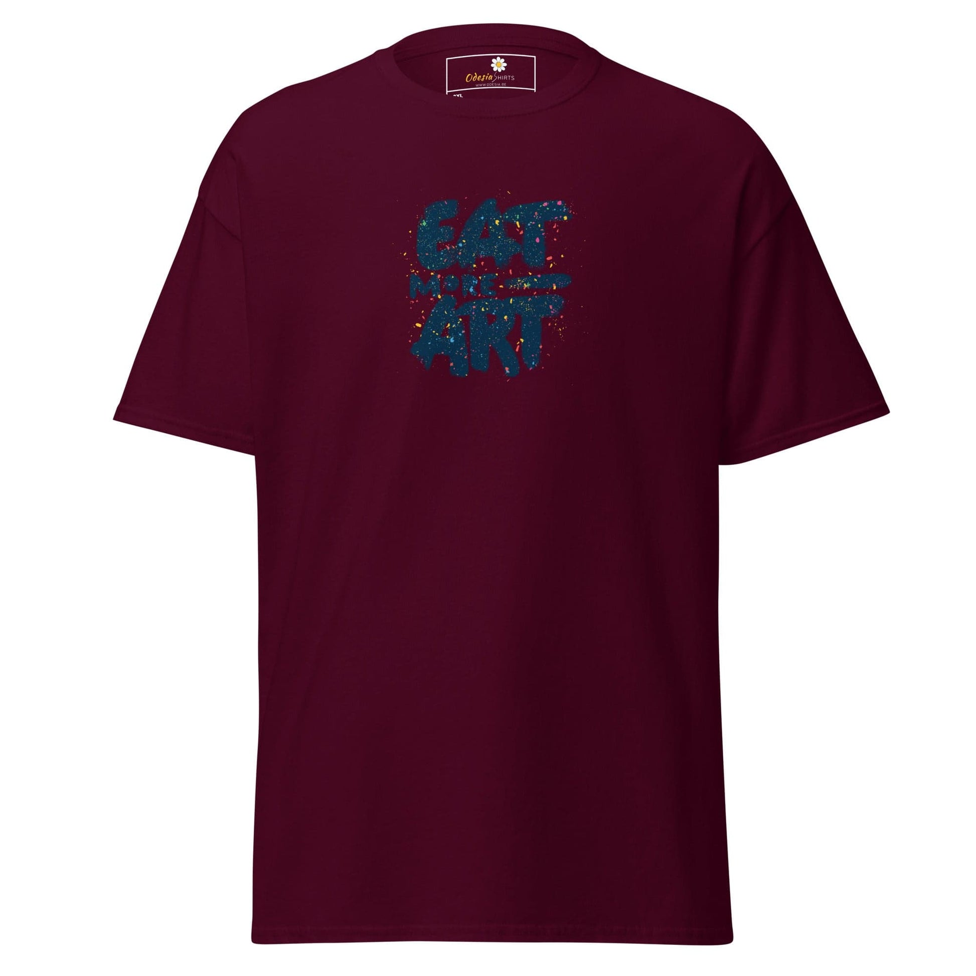 Maroon T-shirt with graphic design for Men and Women in 2XL to 5XL sizes