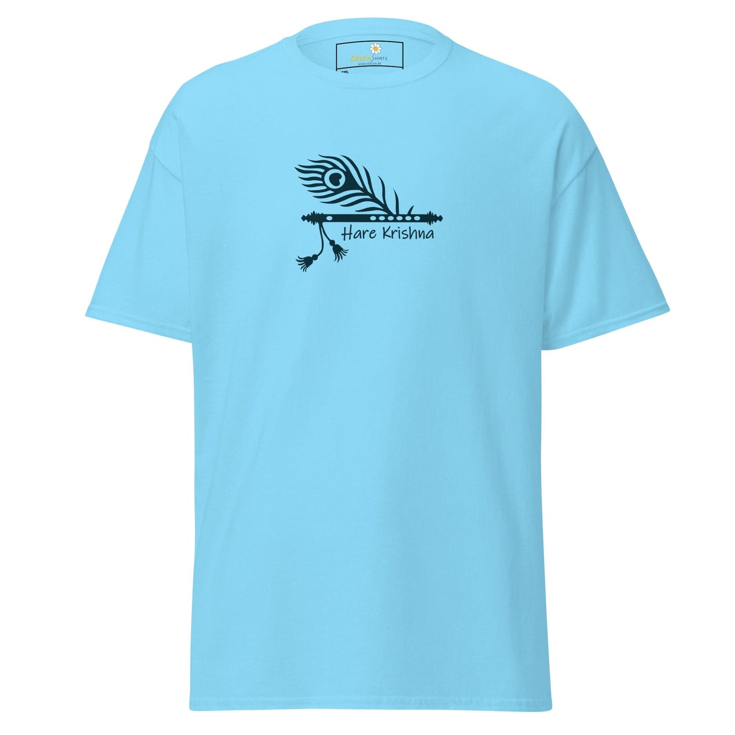 Light blue T-shirt displayed in T-SHIRT DESIGN TEE for men and women, available in 2XL to 5XL